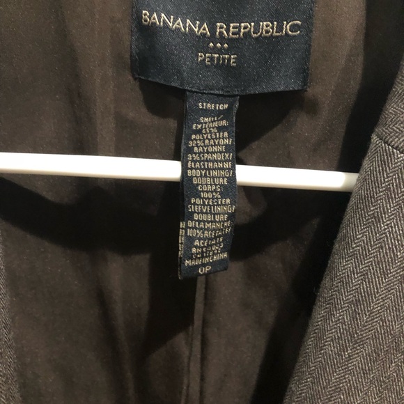 Banana Republic Brown Blazer Petite 0P - Picture 3 of 4